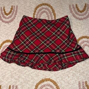 Children’s Place size 24 months holiday plaid skirt with snap bloomer